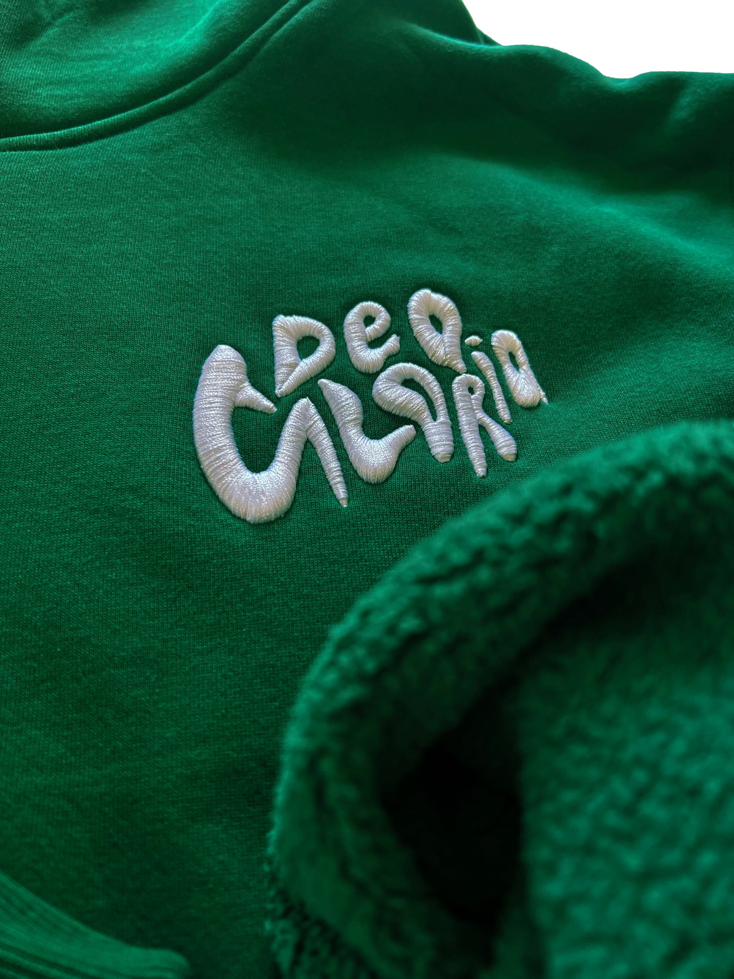 DEO GLORIA | CofS | 500gsm Green Hoodie