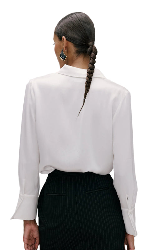 KIANA | Silky Shirt Ivory