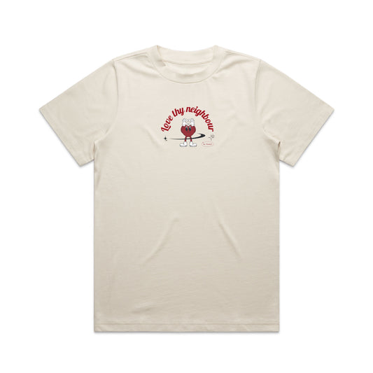 DEO GLORIA | Love Thy Neighbour | Women's Heavy Tee | 5 Colours