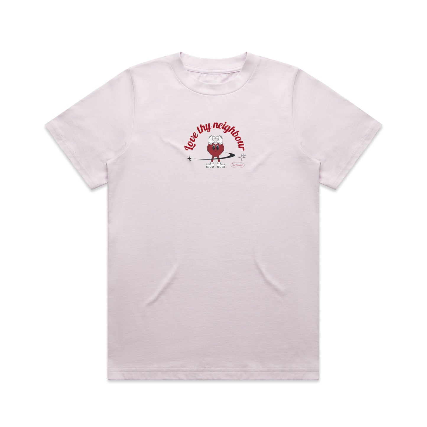 DEO GLORIA | Love Thy Neighbour | Women's Heavy Tee | 5 Colours